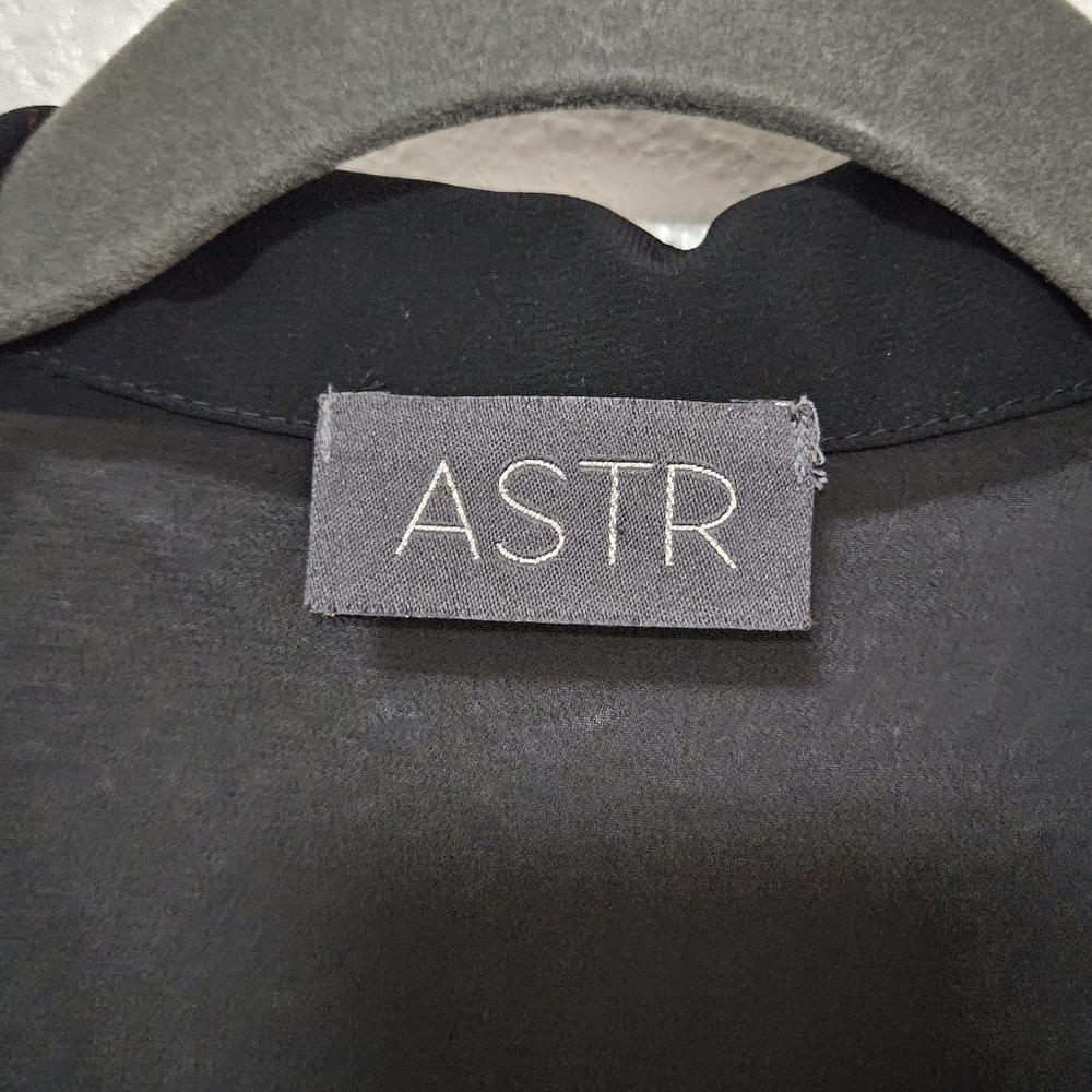 ASTR Sheer faux wrap long sleeve top see description for sizing - Picture 3 of 11